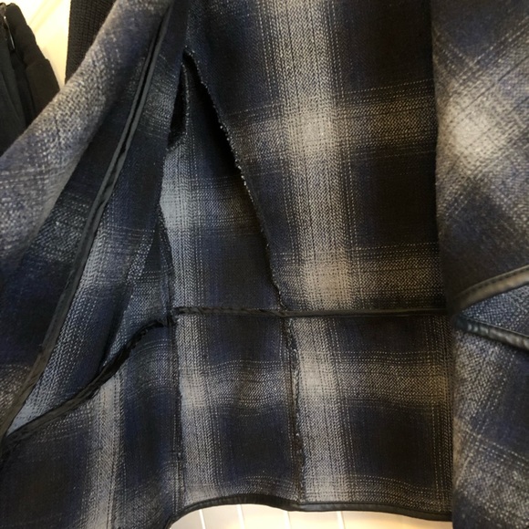 Navy Blue and Gray Sweater Jacket - Picture 8 of 13